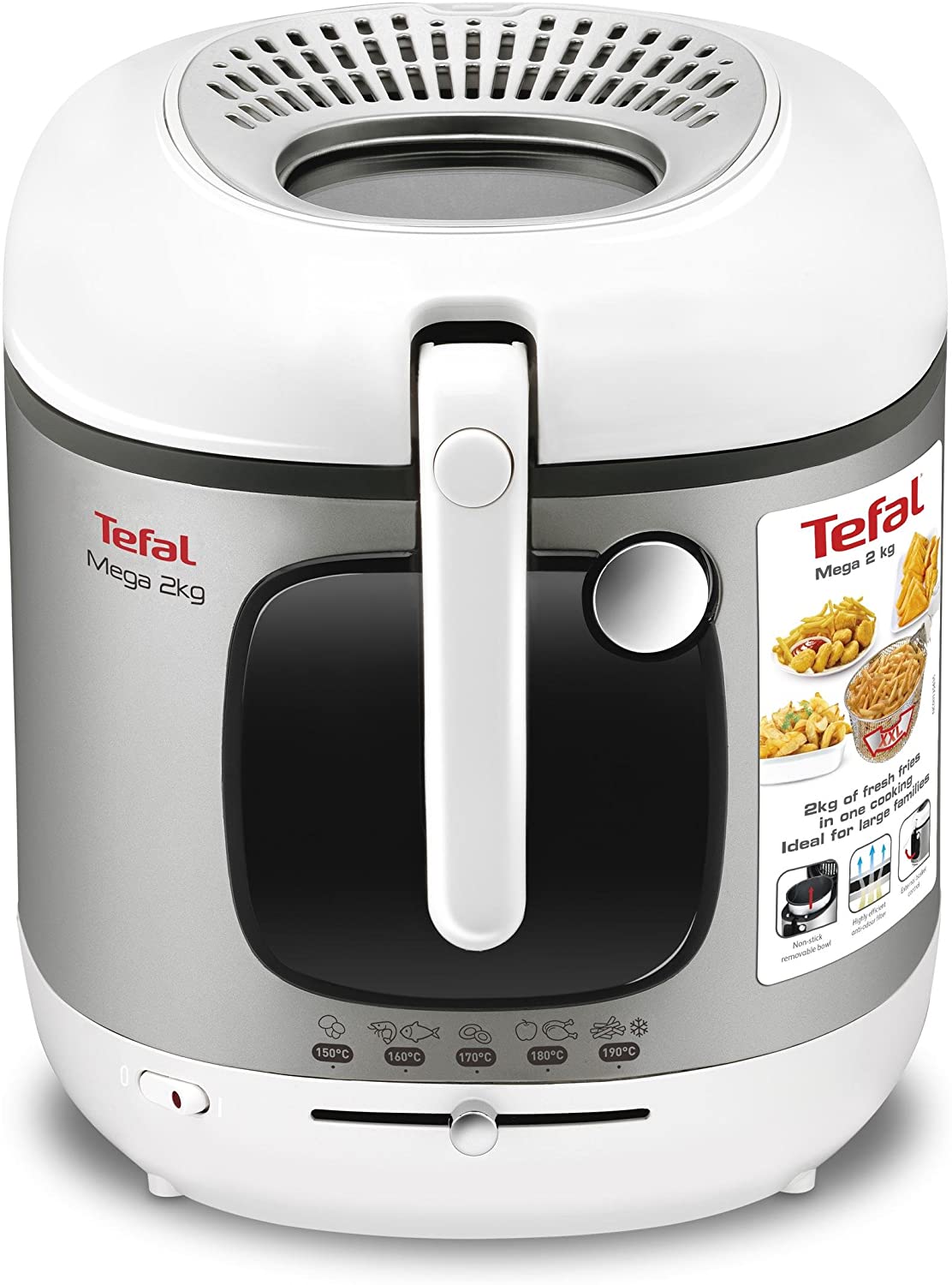 Tefal FR4800 Freestanding Fryer Only 2 kg, 150 °C, 190 °C, 8 People (S), On