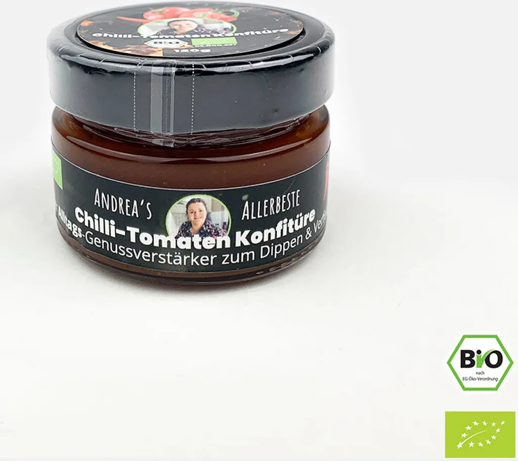 120g Chilli-Tomaten Konfitüre Dip Sauce zum Dippen & Verfeinern von SANUUS