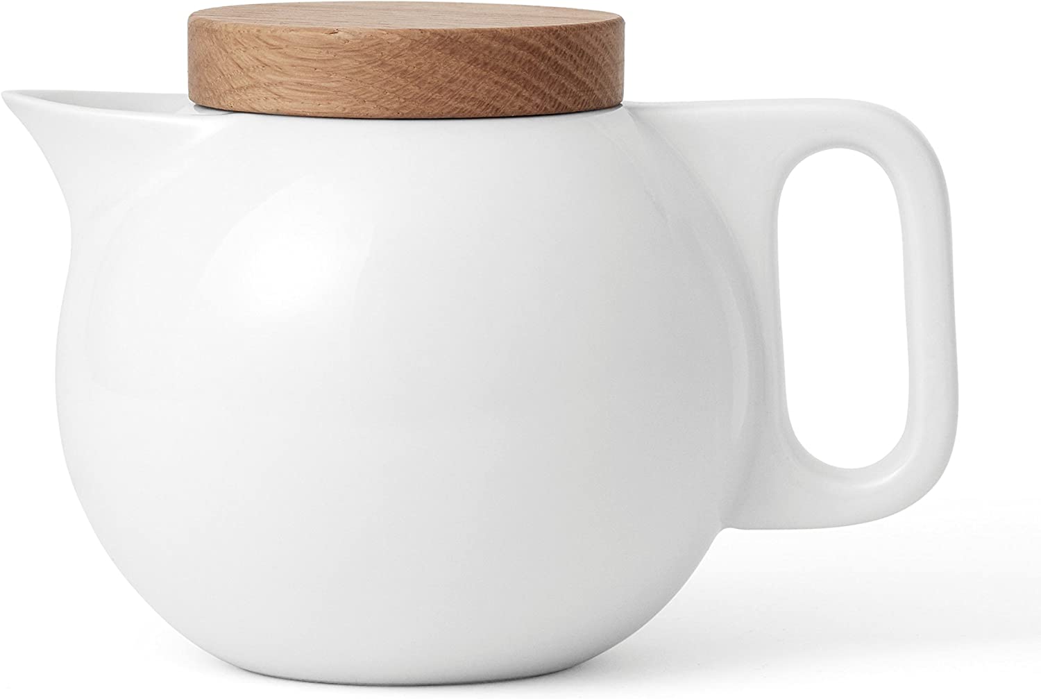 Viva Scandinavia 9102240 Teapot White 65 ml, Porcelain, White, 13.5 X 14 X 12.5 cm