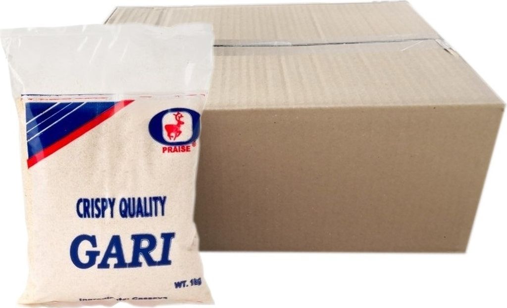 [ 12x 1kg ] PRAISE Coarse Cassava Flour, GARI, Cassava Flour, Gluten-free