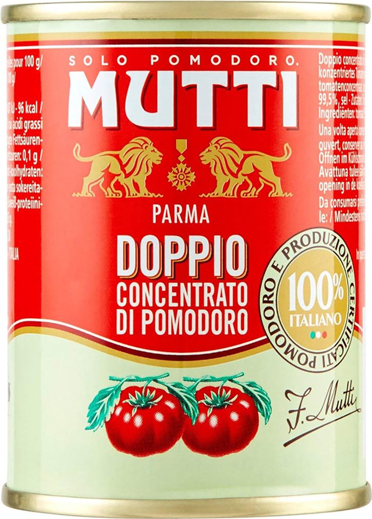 12x Mutti Doppio Concentrato Lattina 140g