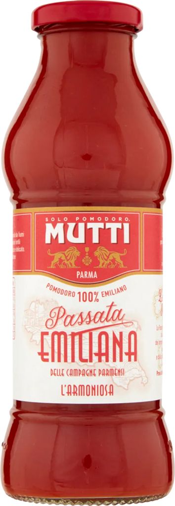 12x Mutti Passata Emiliana Gr.400 Vetro