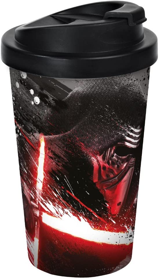 13001 Coffee to Go Mug, Star Wars Episode VII Kylo Ren Travel Coffee Mug Plastic, Assorted Colors, 9 x 9 x 17 cm