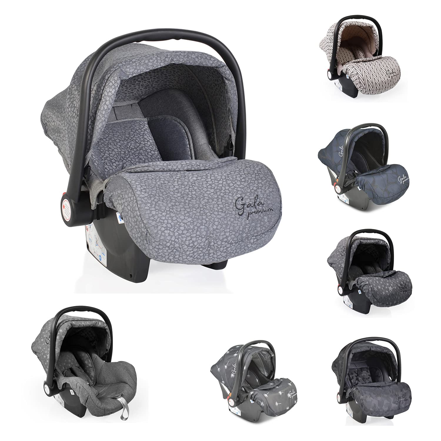 Moni Gala Premium Baby Car Seat Group 0+ (0-13 kg) Foot Cover Seat Pad Colour: Light Grey