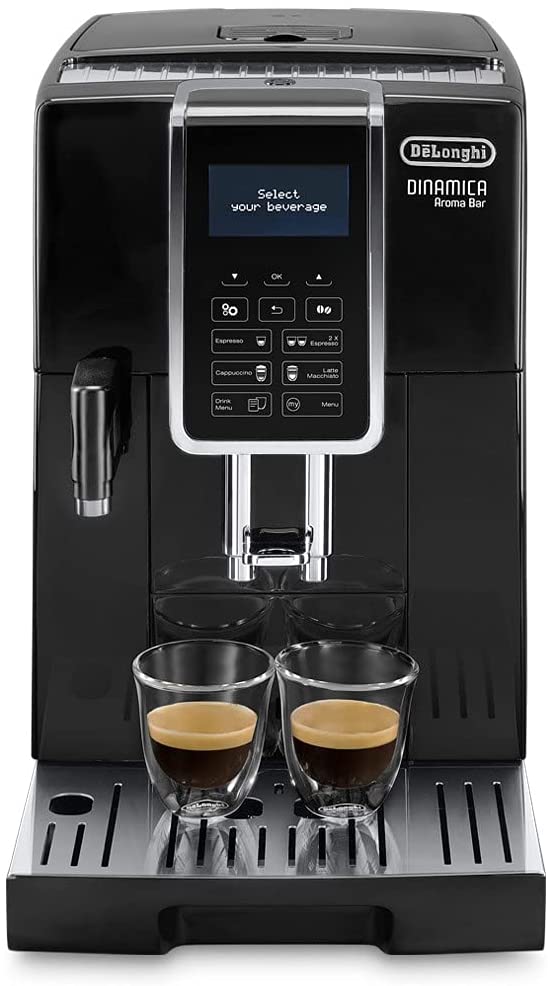 DeLonghi De\'Longhi ECAM359.53.B Dynamic Coffee Machine, 1450 W, Plastic, Black