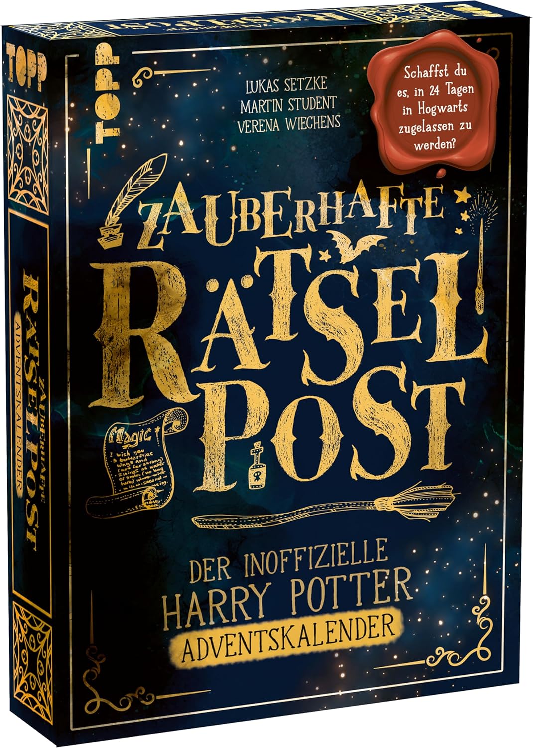 Enchanting Puzzle Post: The Unofficial Harry Potter Advent Calendar. Will you be approved in Hogwarts?: 24 letters in beautifully designed box with mysterious puzzles and items