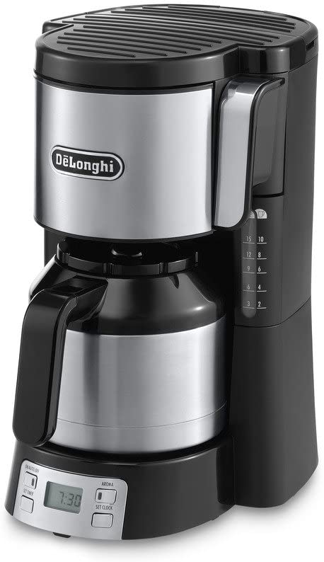 Delonghi ICM 15750 23320 Filter Coffee Machine, 220 – 240 V; 50/60 Hz; 1000 W, Black