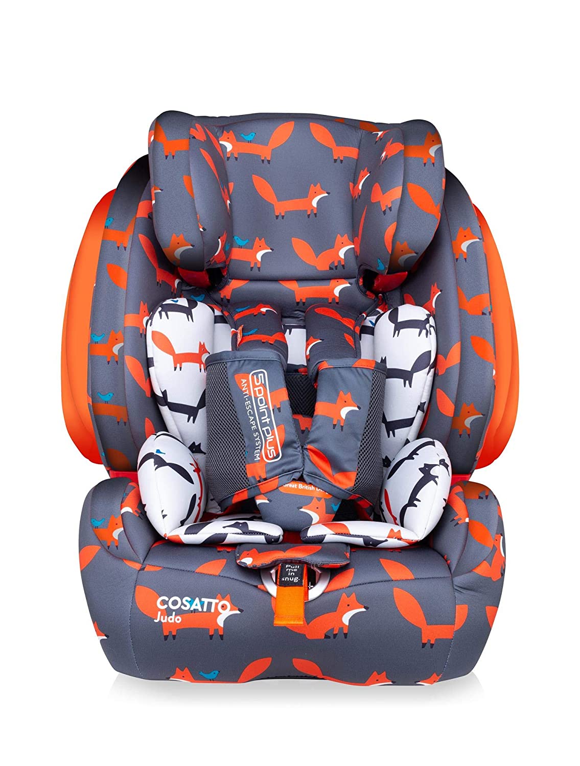Cosatto Judo Child Car Seat Group 1/2/3, 9-36 kg, 9 Months-12 Years, ISOFIX, Forward Facing, Removable Harness, Reclines (Bunny Buddy)