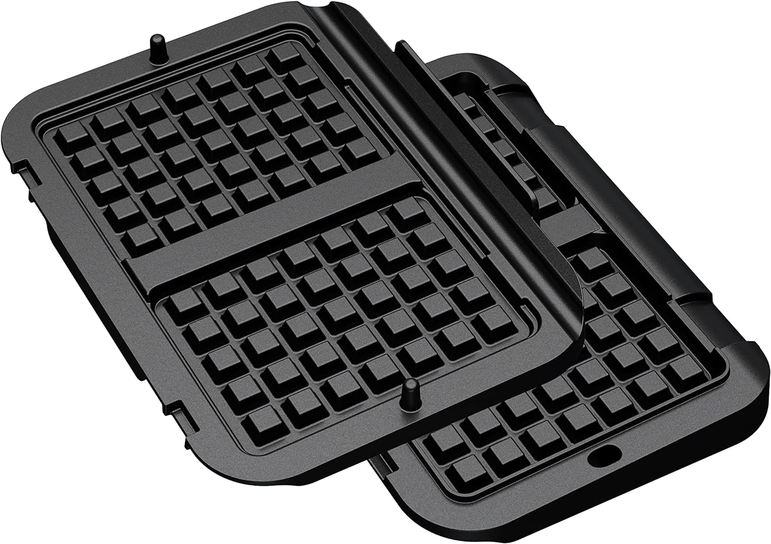 Tefal XA7308 OptiGrill Waffle Plates, Suitable for OptiGrill 4-in-1 and 2-in-1 Models, Preparation of Belgian Waffles, Black