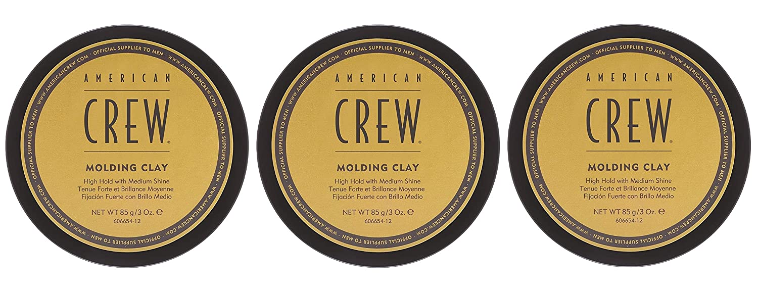 3 American Crew Molding Clay Strong Hold Natural Shine 85 g