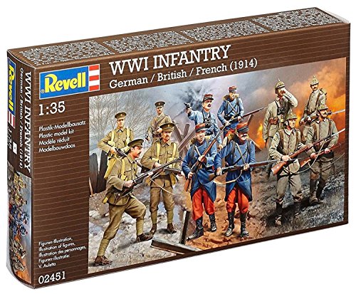 Revell Wwi Infantry German British And French A