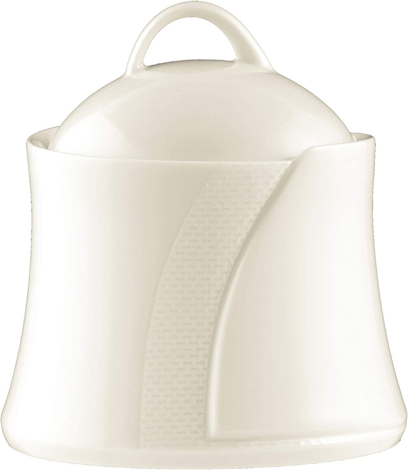 Königlich Tettau Agate Diamond White Plain Sugar Bowl 2 Pers.