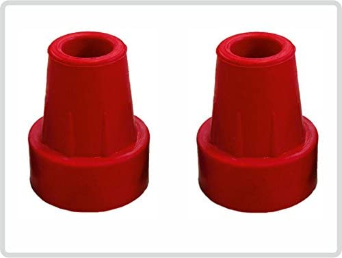 Set Of 2 Heavy Duty Suction Cup Capsule With Steel Insert For Canes Walking