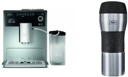 Melitta E 970 101 Silver Caffeo CI (One Touch Coffee Machine, LCD Display, Milk Container, Cappuccinatore)