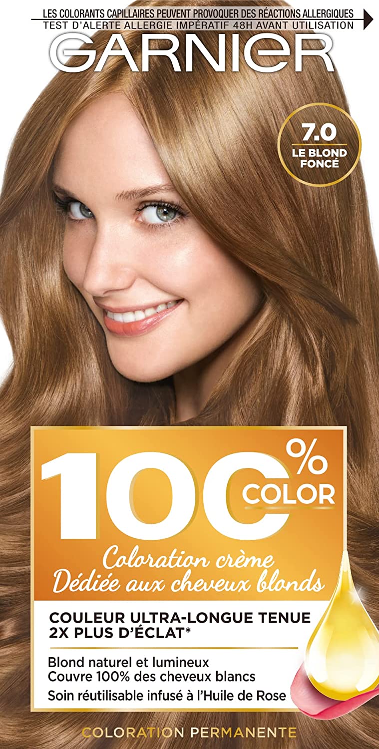 GARNIER 100% Ultra Blonde 7.0, dunkelblond ‎7.0