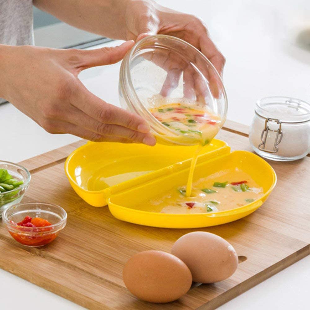 las cosas que importan Microwave Egg Boiler for Poached Eggs, Omelettes, Healthy, Quick, Delicious and Easy Preparation, Bisphenol A Free with Recipes