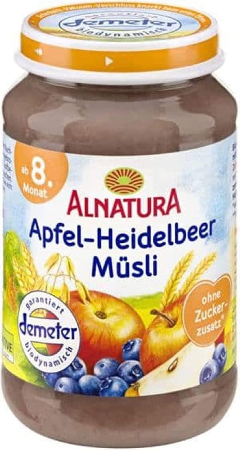 Alnatura Babygläschen Apfel-Heidelbeer-Müsli , 190 g