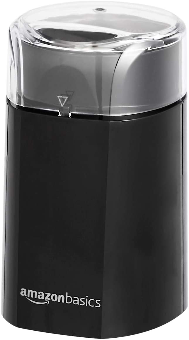 Amazon Basics Electric coffee grinder, black