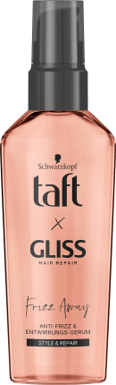Hair serum taffeta x Gliss Frizz Away, 75 ml