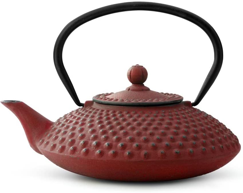 Bredemeijer G002R Teapot, Stainless Steel, Red, 20 x 10 x 10 cm