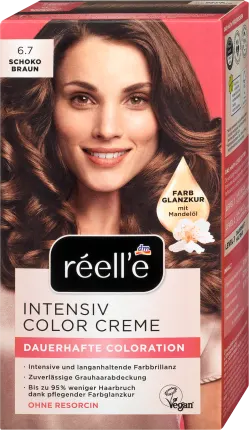 Hair color 6.7 chocolate brown, 1 hour