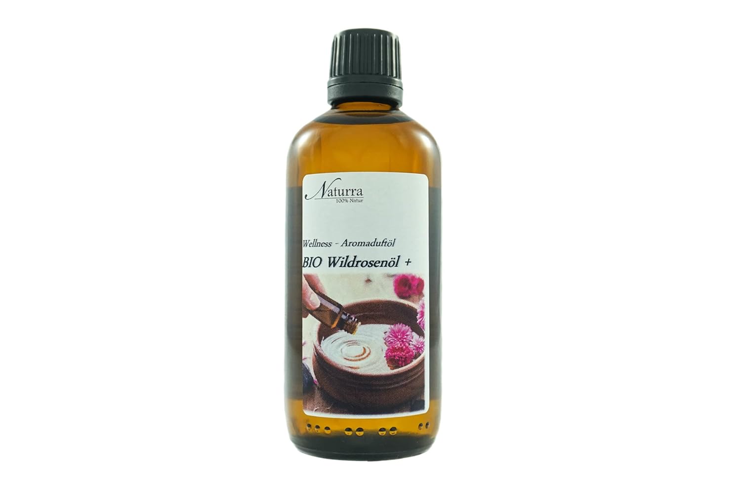 Naturra Wellnessöl Wild Rose Glass and choose your own Fragrance (Essential Oil) 100ml