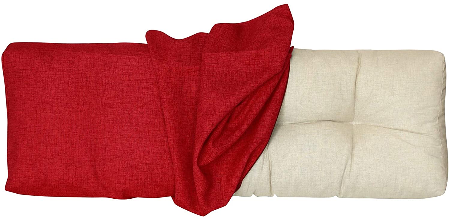 Lileno Home Pallet Cushion Cover, Red