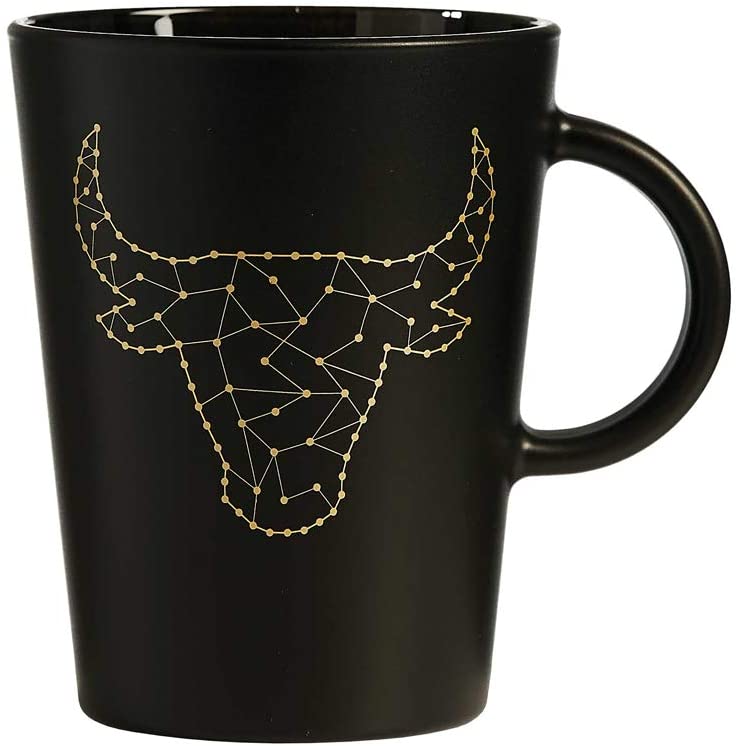 Zauberwerk Coffee Cup with Saucer 380 ml Taurus Zodiac Sign