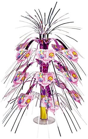 1 For Childrens Birthday Parties Party Table Decoration Pink Girls 1St Birt