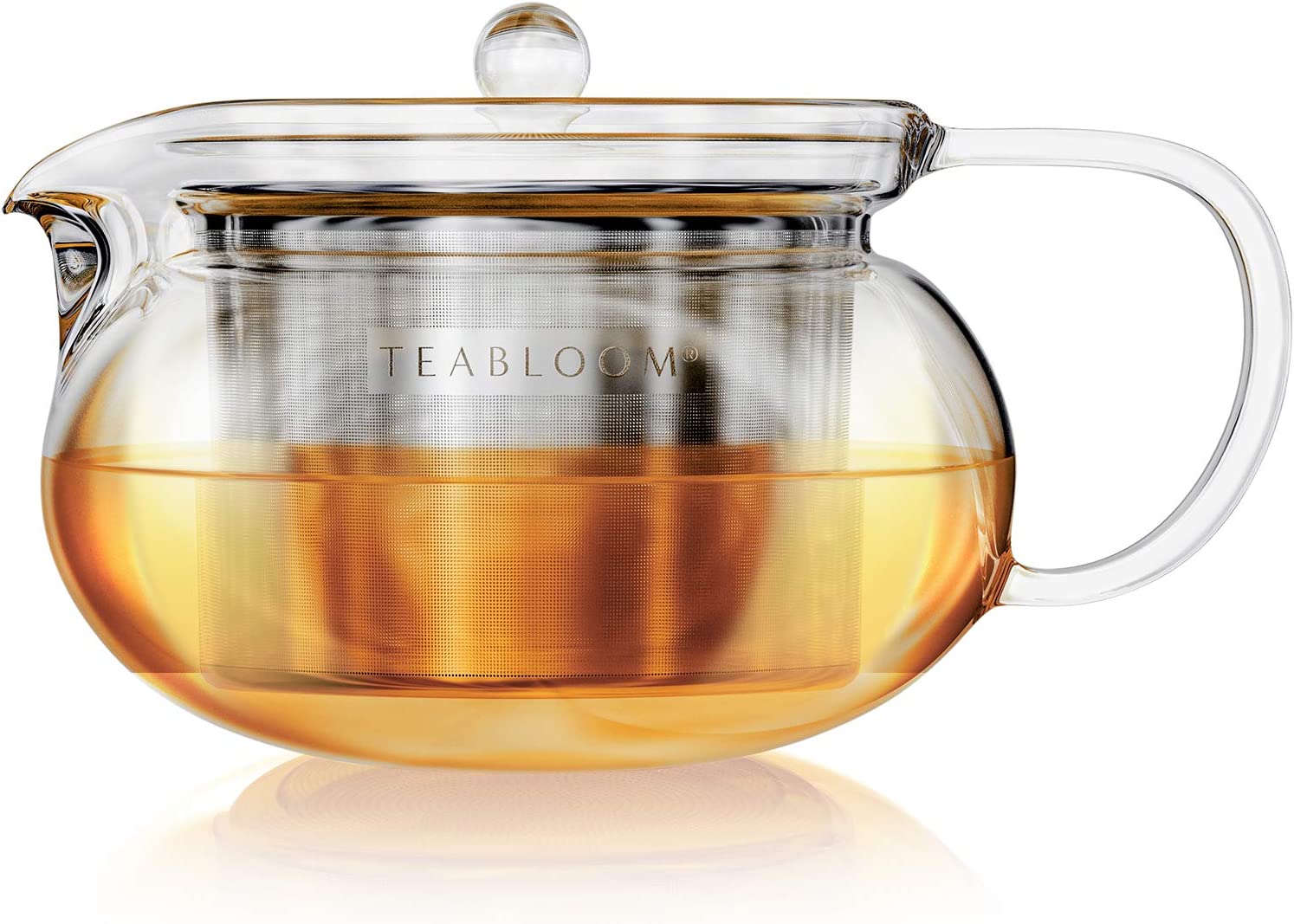 Teabloom Kyoto 2-in-1 Teapot and Kettle / Tea Maker - Teapot with Removable Loose Tea Filter Suitable for Stove Top and Microwave - 2-3 Cup Capacity / 700 ml