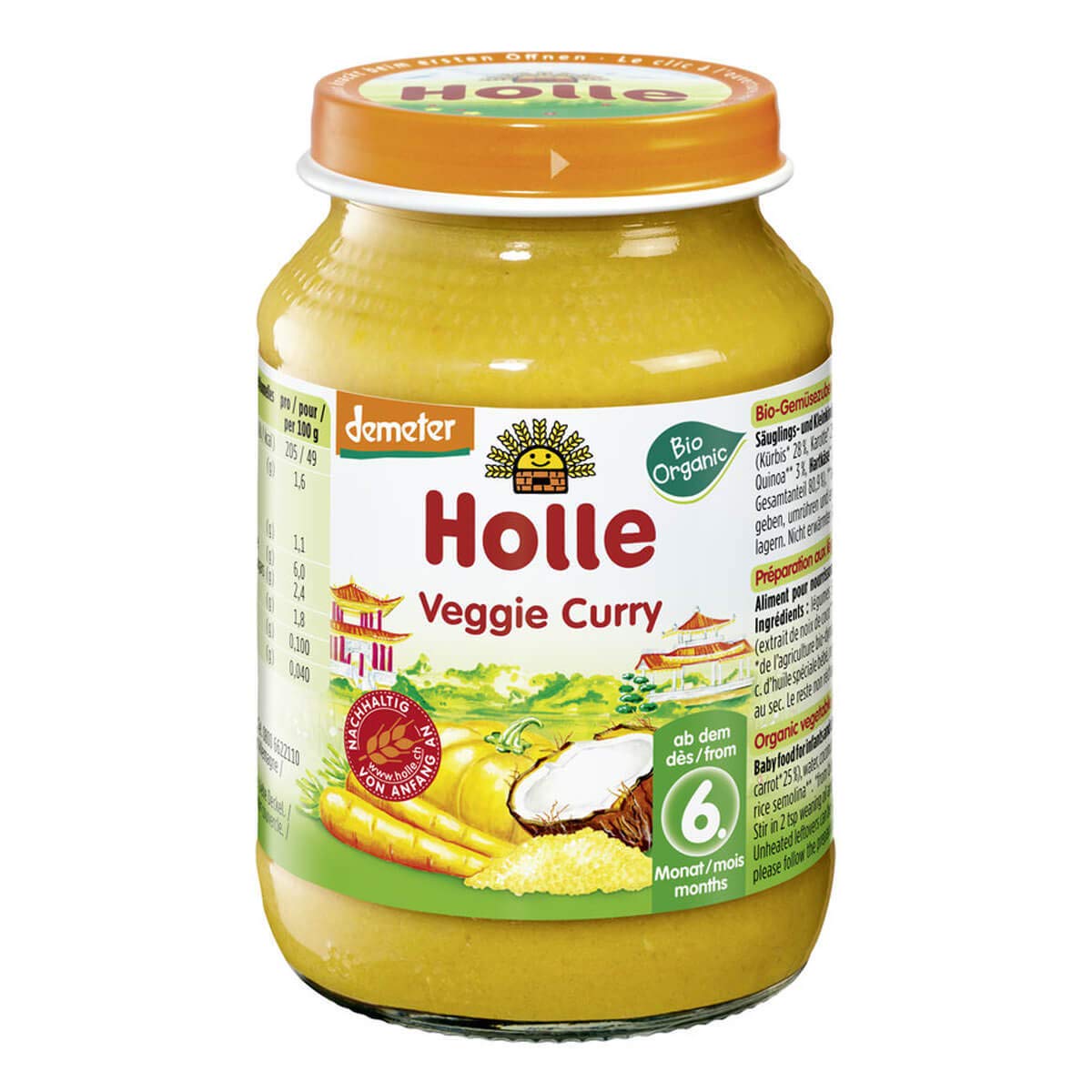 Holle - Veggie Curry - 190 g - 6er Pack