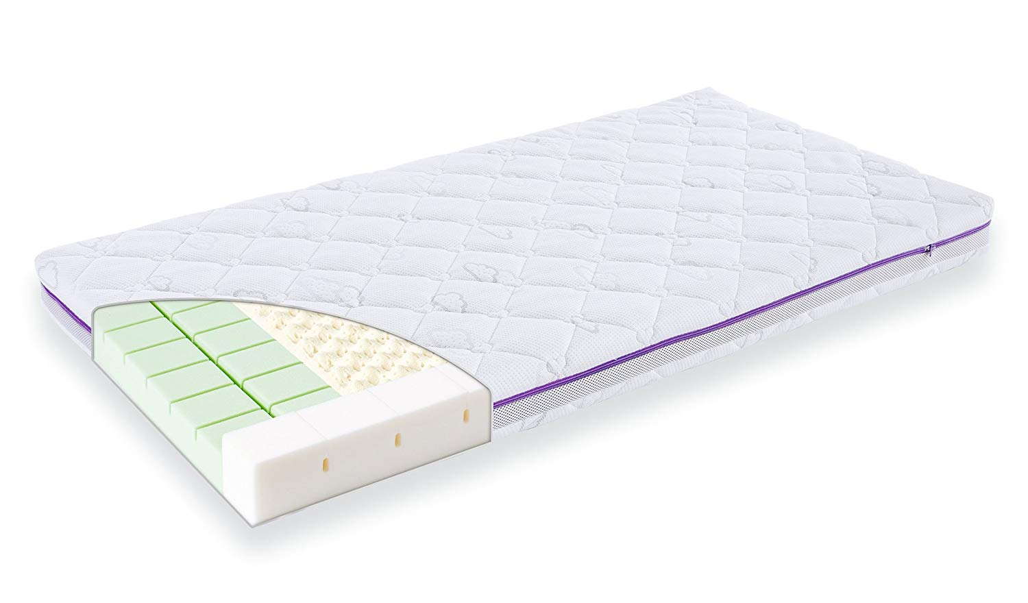 Träumeland Mattress Cot Bed 70 X 140 CM White