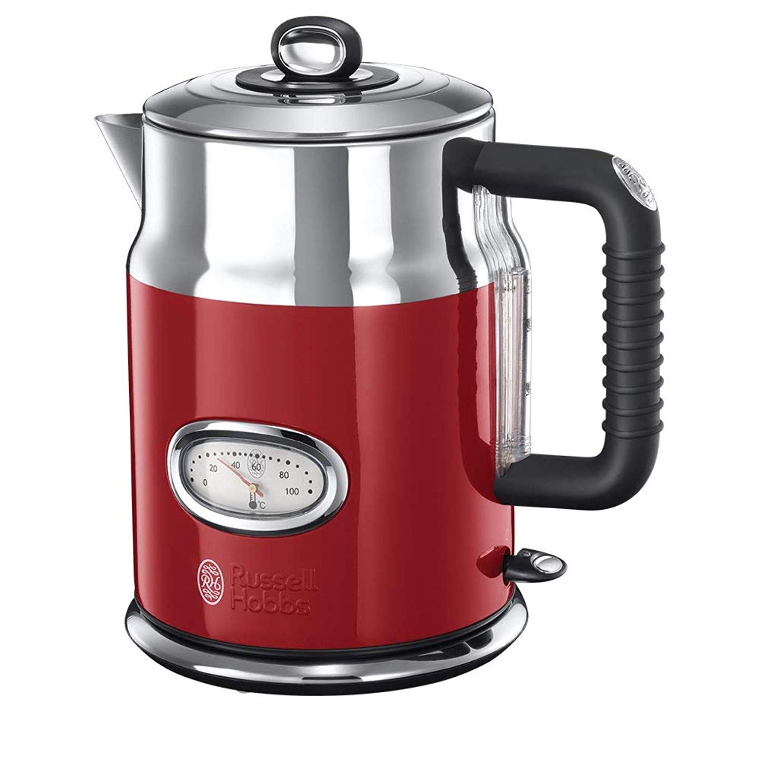 Russell Hobbs 21670 70 Retro Ribbon Red Electric Kettle With Concealed Rapi