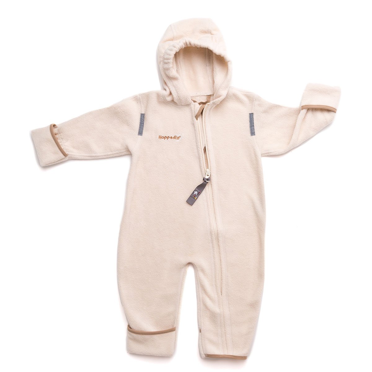 Hoppediz Fleece Jumpsuit For Baby And Toddler  80-86 Cream