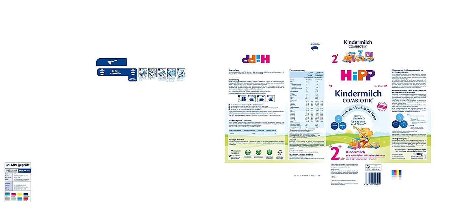 HiPP Kindermilch Combiotik 600g, 4er Pack (4 x 600 g)