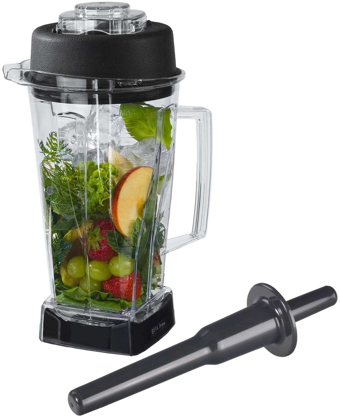 yayago 2 Litre BPA FREE Smoothie Maker Power Mixer Blender Icecrusher with Cutting Knife, Pestle and Lid Replacement for cultivation
