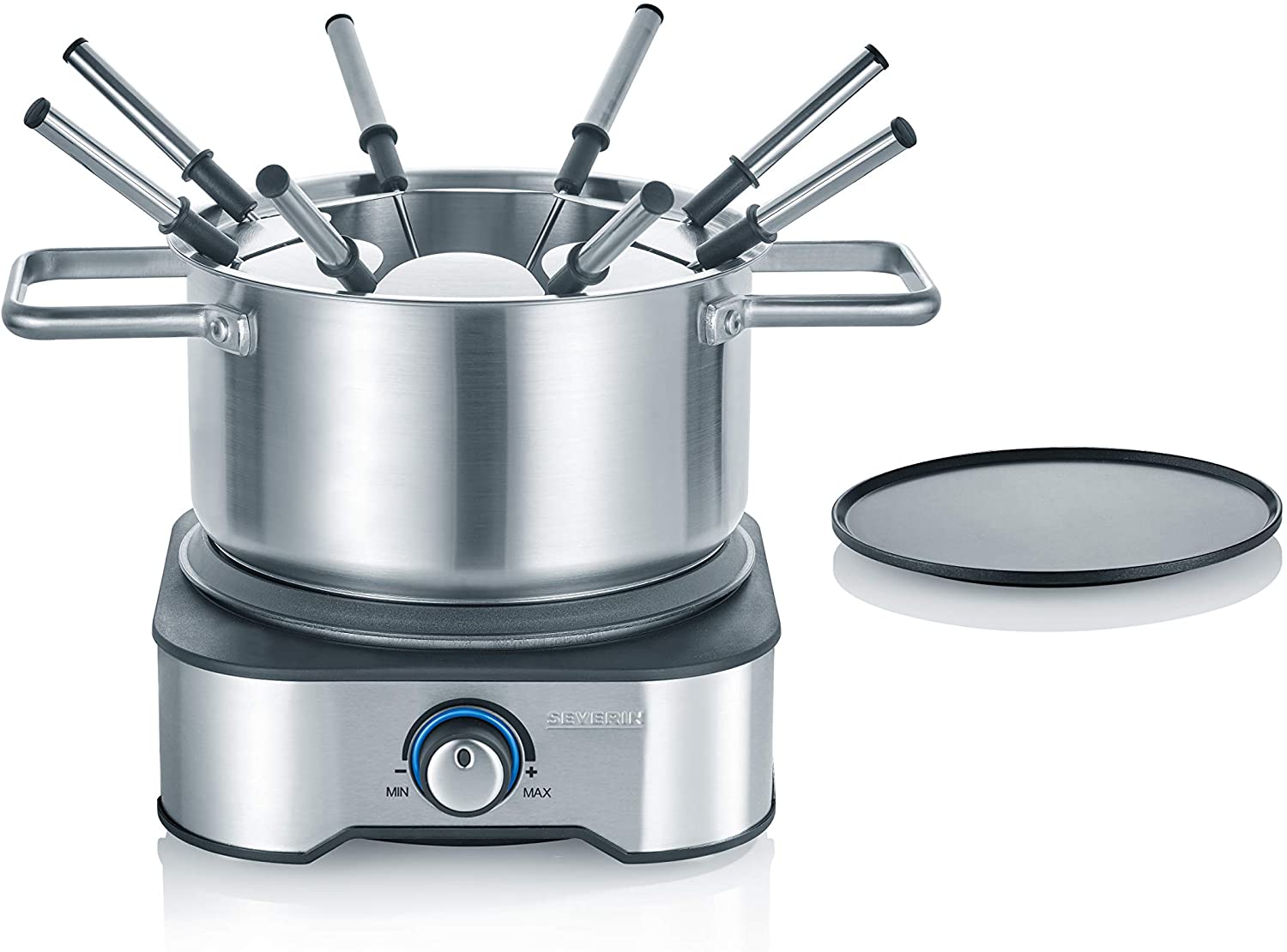Severin FO 2409 Fondue / Crepe Combination Set 18 / 8 Stainless Steel 1.3 L