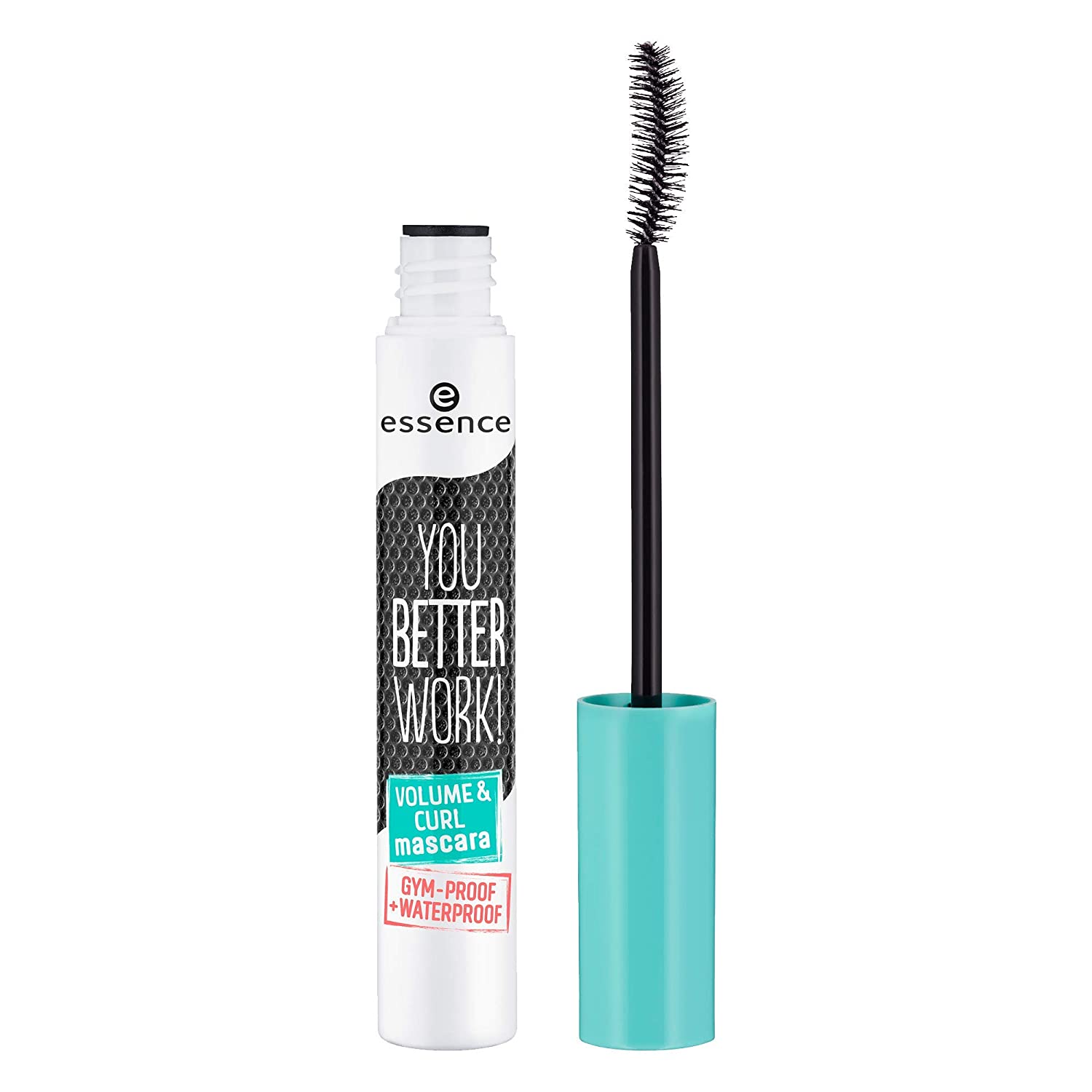 essence cosmetics essence You Better Work! Volume & Curl Mascara, Waterproof, Black, Swing, Long-Lasting, Waterproof, Perfume-Free, Alcohol-Free (10 ml), ‎black