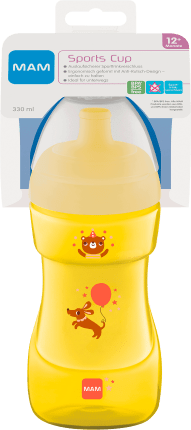 Sports Cup drinking bottle, yellow, from 12 months, 1 pc