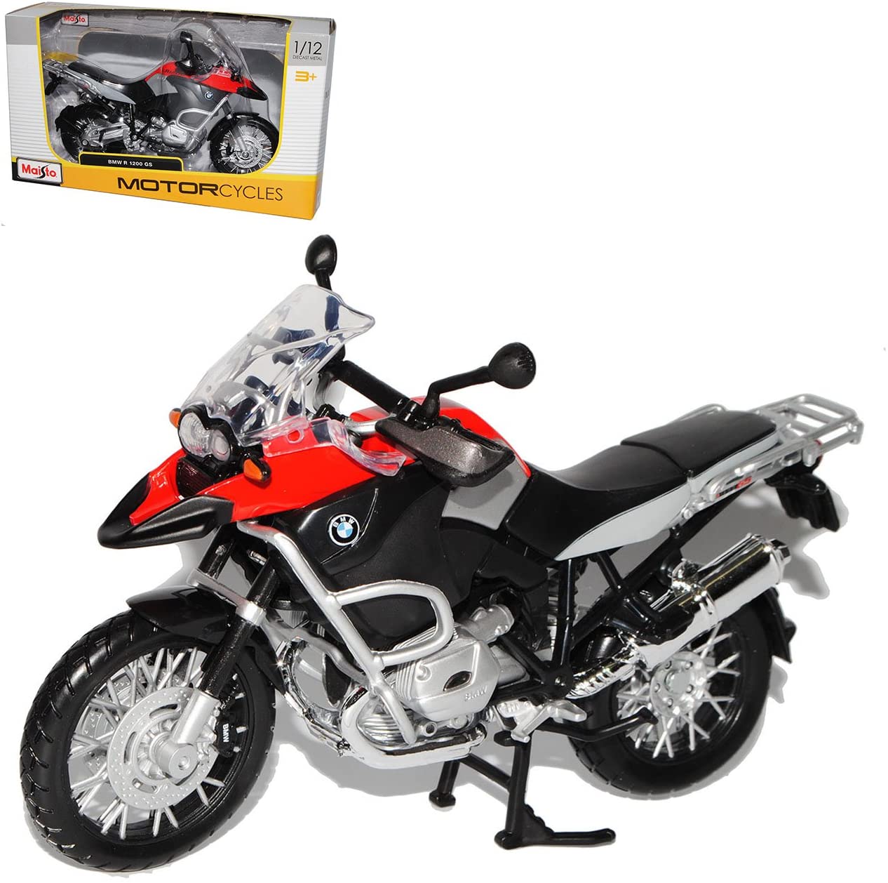 Maisto Model B-M-W R1200Gs 1/12 Motorcycle Motorbike With Or Without Indivi