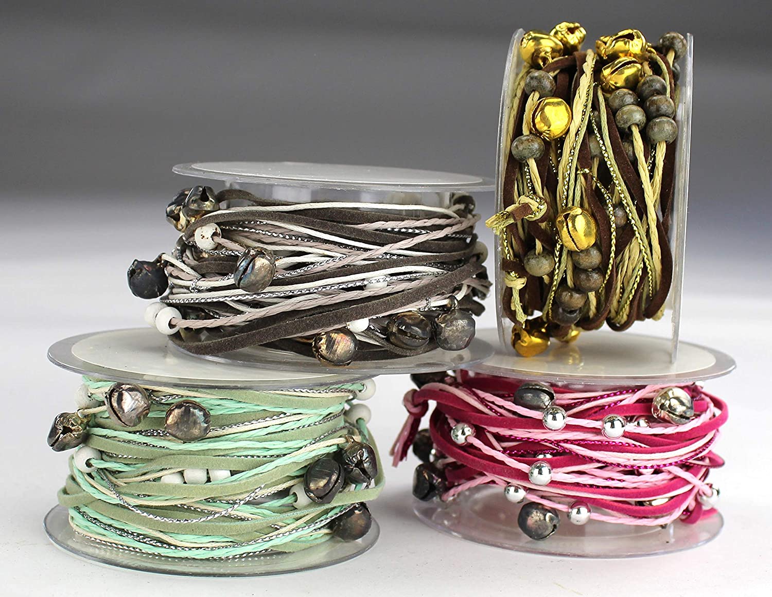 Daro Decorative Bells Decorative Ribbon 3 Metres 4 Assorted Colours (Gold, 