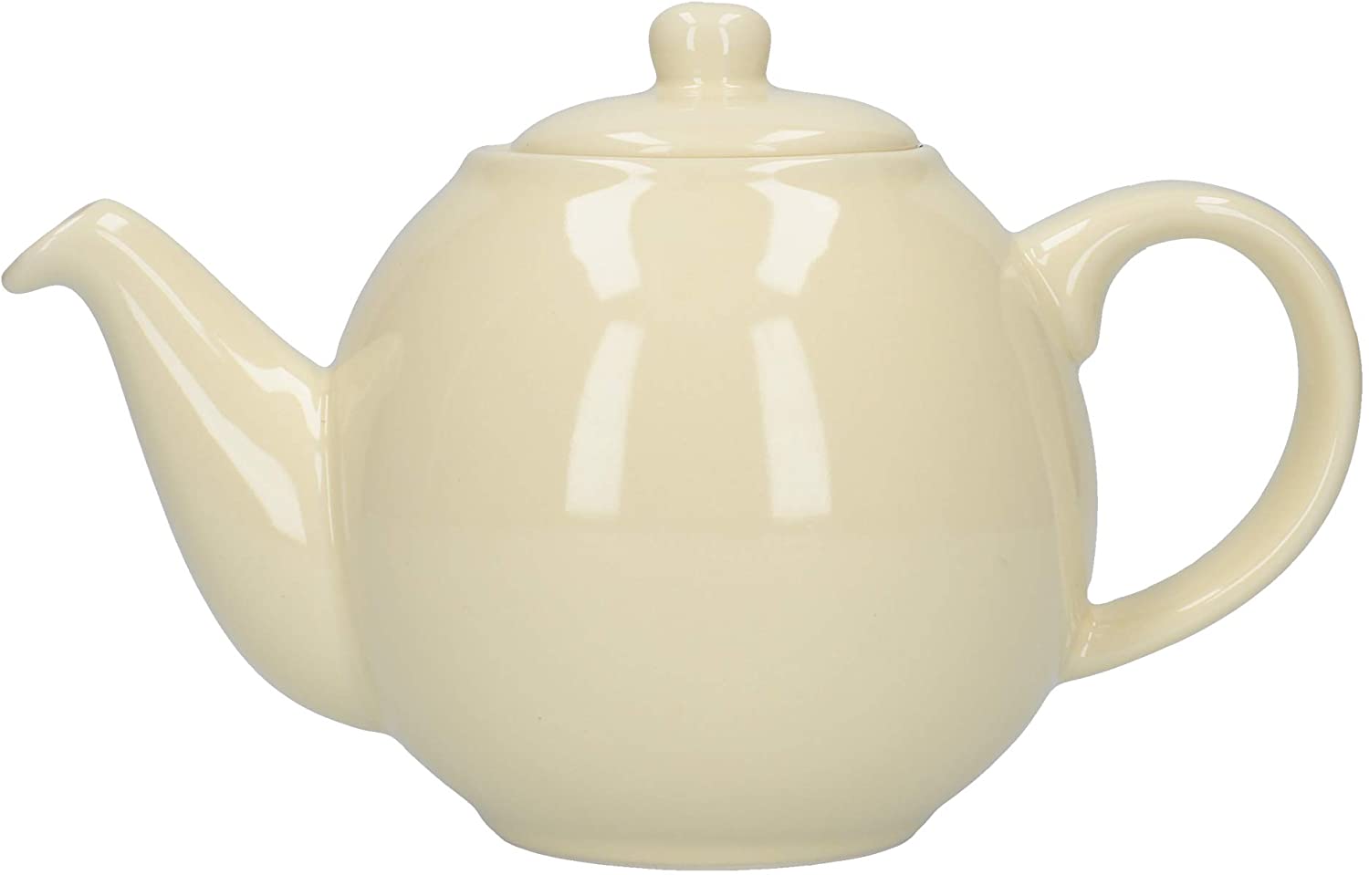 Dexam London Pottery Co 2 Cup Globe Teapot Ivory