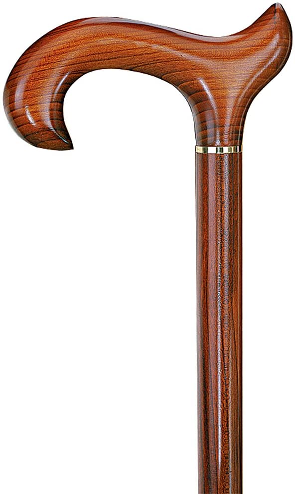 Real Cherry Wood Exclusive Designer Derby Walking Cane, , ,