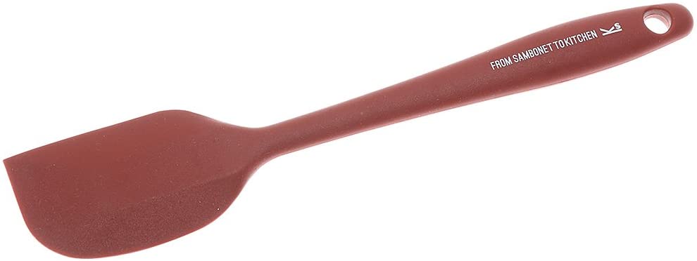 Dough Scraper 20 cm Kitchen Gadget Silicone Red Slanted