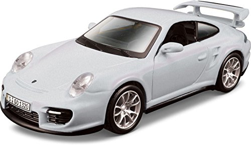 2007 Porsche 911 Gt2 [Bburago 42205G], Silver, 1: 32 Die Cast