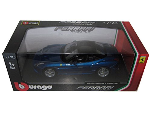 2008 Ferrari California [bburago 16003BL], Closed Top, Blue, 1: 18 Die Cast