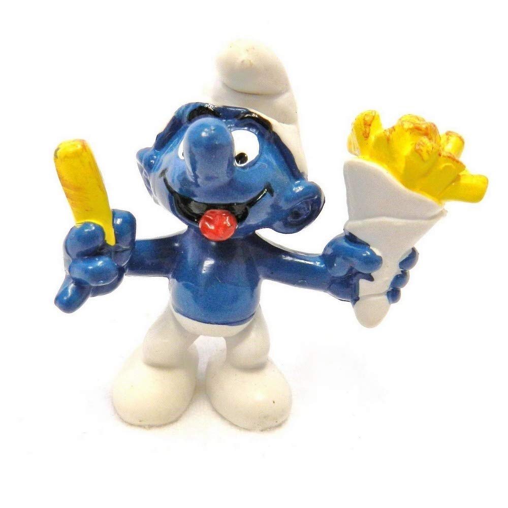 20131 - French Fries Smurf From The Smurfs By Peyo Schleich Vintage Item Ch