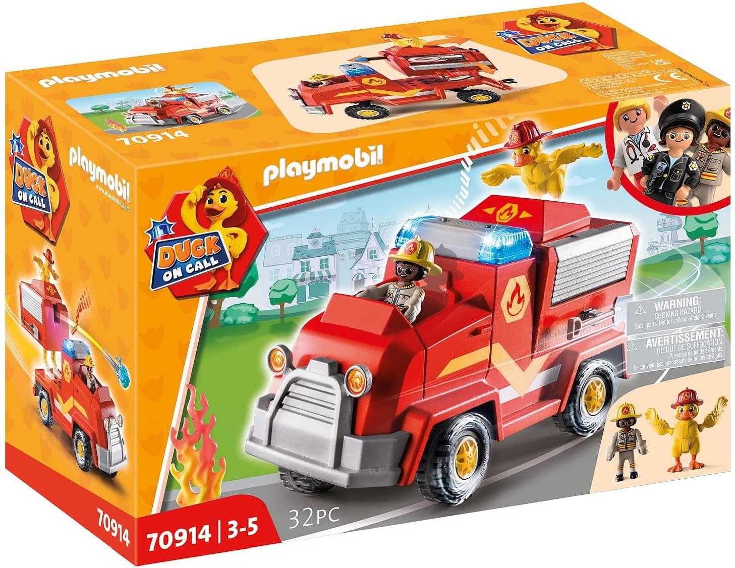 Playmobil Duck On Call - Fire Engine Emergency Vehicle