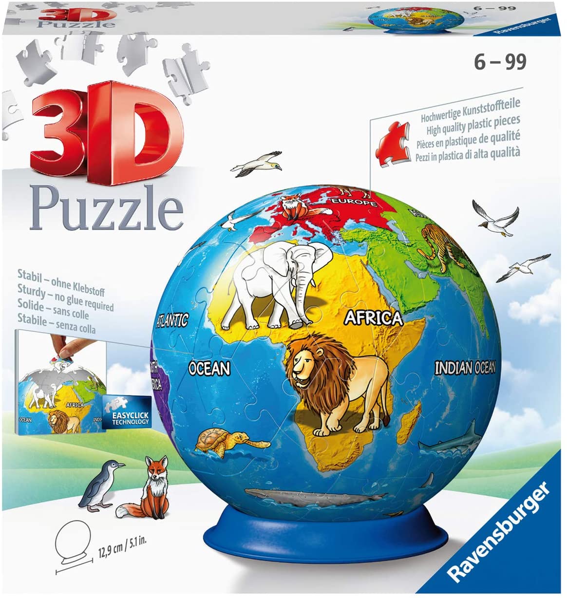 Ravensburger 3D Puzzle, Childrens Soil., Grey
