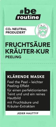 b.e. routine Maske Fruchtsäure Kräuter Peeling 2x8ml, 16 ml